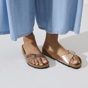 Birkenstock Madrid Birko-Flor - Copper Slip On. Size 9-9.5